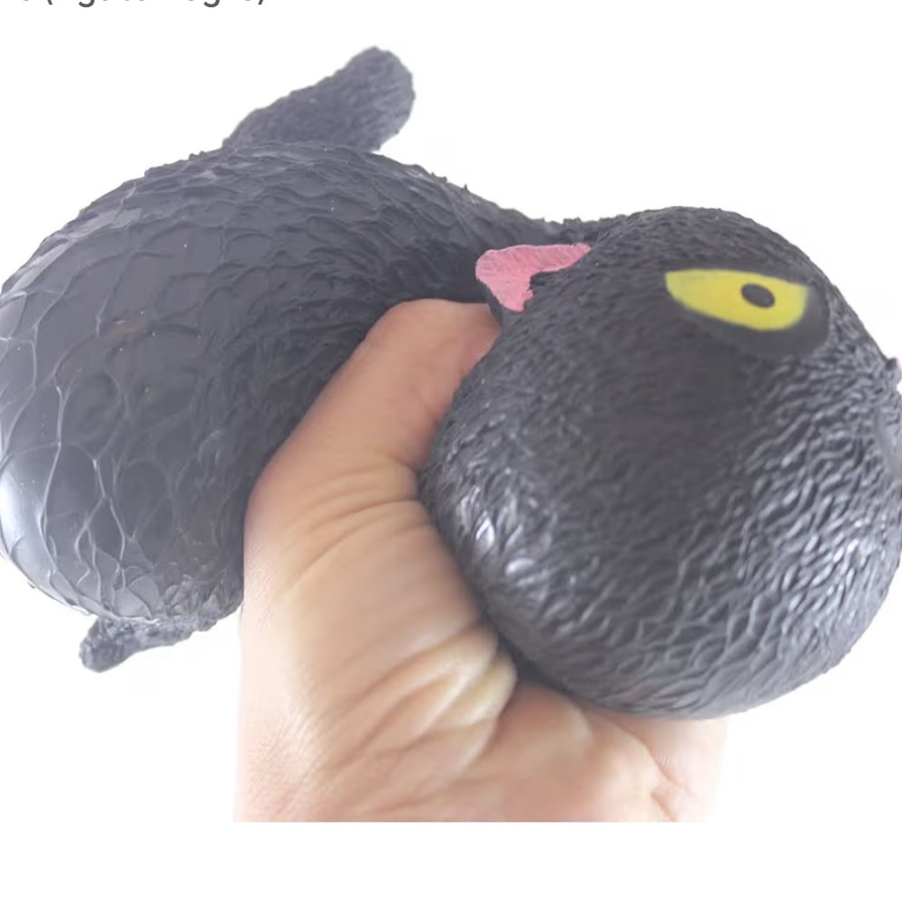 Pudgiez Cat Plush Squeeze Toy — Black - Picture 7 of 14